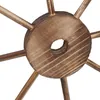 Relaxdays Wagenrad Holz, 3er Set, Deko für Garten, Produktbild-Vorschau 6