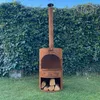 ASH® - Sonnenuntergang - Gartenkamin mit BBQ - Cortenstahl Produktbild-Vorschau 9