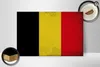 Holzschild Flagge Belgien 30x20cm Flag of Belgium Vintage Produktbild-Vorschau 3