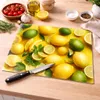 Velká skleněná krájecí deska 30 x 40 cm citron – tvrzené Náhled obrázku produktu 2