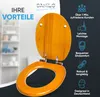 SANILO® WC-Sitz mit Absenkautomatik Holz, Toilettendeckel Produktbild-Vorschau 3