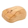 A close-up studio shot of a wooden computer mouse. Produktbild-Vorschau