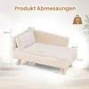COSTWAY Kattenbank, luxe, verhoogd kattenbed, geschikt tot Productafbeelding-voorbeeld 3
