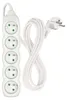 Prodlužovací kabel 3 m / 5 zásuvek / bílý / PVC / 1 mm2 Náhled obrázku produktu