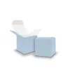 10x itenga Würfelbox aus Karton 5x5cm eisblau Gastgeschenk Produktbild-Vorschau 1