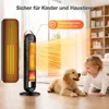 Heizlüfter mit Flammeneffekt, 2000W Keramik PTC, Produktbild-Vorschau 5
