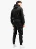 Pánske tepláky s kapucňou regular fit BULOUGH Black/White L Náhľad obrázku produktu 4