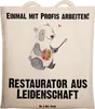 Mr. & Mrs. Panda Tote Bag Restaurator Leidenschaft - Produktbild-Vorschau 1