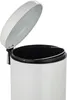 A close-up view of a white pedal bin with its lid open. Produktbild-Vorschau