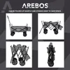 Carro de mano Arebos con toldo, color gris, dimensiones: Vista previa de la imagen del producto 4