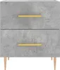 vidaXL Nočný stolík betónová sivá 40x35x47,5 cm odvodený Náhľad obrázku produktu 6