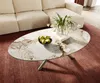 DELIFE Couchtisch Edge Oval 140x80 cm Keramik Minas Melange Produktbild-Vorschau 4