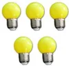 7362 LED Tropfen Lampe 1 Watt gelb Sockel E-27 5-er SET Produktbild-Vorschau 1