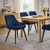 Chaise de salle à manger PARIS bleu marine - rembourrée en Voir les images du produit 2