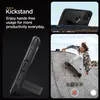 Collage of product shots and lifestyle images showcasing a phone case with a kickstand and a person skateboarding. Podgląd zdjęcia produktu