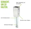 Alberts 4 x Bodenhülse für Vierkantholzpfosten, 91x91 mm, Náhled obrázku produktu 12