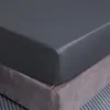 Spannbettlaken aus Baumwolle 200x200+25 Dunkelgrau Produktbild-Vorschau 1