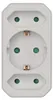 3-drożny adapter gniazda EMOS: 2x gniazdo Euro + 1x gniazdo Podgląd zdjęcia produktu 3