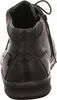 The back view of a black leather boot. Produktbild-Vorschau