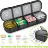AUVON Tablettenbox 7 Tage 4 Fächer BPA-frei groß & einfach Produktbild-Vorschau 2