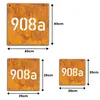 Hausnummer 40 X 40 Hausnummernschild Rost Corten Produktbild-Vorschau 12