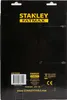 The back of a black product package with yellow and white text and logos. Voir les images du produit