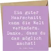 Mr. & Mrs. Panda Grußkarte Spruch Friseur Wunder - Produktbild-Vorschau 1