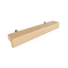 A wooden handle with two metal screws is shown against a white background. Produktbild-Vorschau
