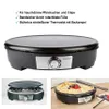 Collage of a crepe maker, including product shots and a close-up of the controls. Produktbild-Vorschau
