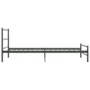 vidaXL Rama łóżka szary metal 100 × 200 cm Podgląd zdjęcia produktu 3