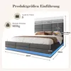 okwish Čalúnená posteľ 160x200 s nastaviteľnou opierkou, Náhľad obrázku produktu 7