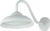 LED Außenleuchte Weiß IP54 schmal 25 cm breit warmweißes Produktbild-Vorschau 2