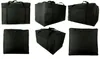 Multiple views of a black duffel bag. Náhled obrázku produktu