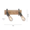 JUST LIGHT LED Deckenlampe SLAT Vintage Industrie Design, Produktbild-Vorschau 5
