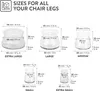 Aneaseit 16er Pack Stuhlbeinkappen - 29mm - Set Filzgleiter Produktbild-Vorschau 6