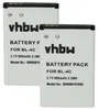 vhbw 2x Akku kompatibel mit Nokia 6300, 7270, 7200 Handy Produktbild-Vorschau 1