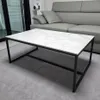FATIVO Couchtisch Modern Marmor: Wohnzimmertisch- Produktbild-Vorschau 2