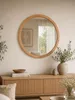 holz4home® Wandspiegel Rund ⌀ 60cm Eichenholzrahmen I Produktbild-Vorschau 1