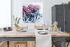MuchoWow® Poster Rosa Pfingstrosen auf Marmor 100x100 cm - Produktbild-Vorschau 3