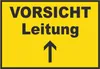 Vorsicht Leitung mit Richtungspfeil oben Schild A5 Produktbild-Vorschau 1