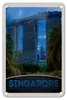 Blechschild Reise 12x18cm Singapur Asien Architektur Produktbild-Vorschau 1