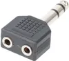 Goobay 11103, 6.35 mm, 2 x 3.5 mm, Czarny Podgląd zdjęcia produktu 2