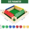 Holz Brettspiel, 4-Spieler Shut The Box Spiel Würfelspiel Produktbild-Vorschau 6