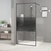 vidaXL Duschwand für Begehbare Dusche Schwarz 100x195 cm Produktbild-Vorschau 2