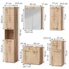 Badmöbel-Set Vicco Luna Eiche Wotan 5 Teile, Model 36778 Produktbild-Vorschau 2