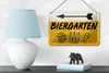Blechschild 18x12cm Biergarten links Bier Schild Produktbild-Vorschau 5