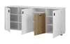 Sideboard "Merced" Kommode weiß mit Eiche 200 cm, Produktbild-Vorschau 5
