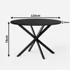 Table de salle à manger ronde à pieds en X, de style Voir les images du produit 2