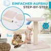 Ultiness Kratzbaum COCO Kratzmöbel & Kratzpfosten mit Sisal Produktbild-Vorschau 7