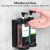 3 ks 300ml dávkovačů mýdla na zeď – šampon, sprchový gel, Náhled obrázku produktu 2